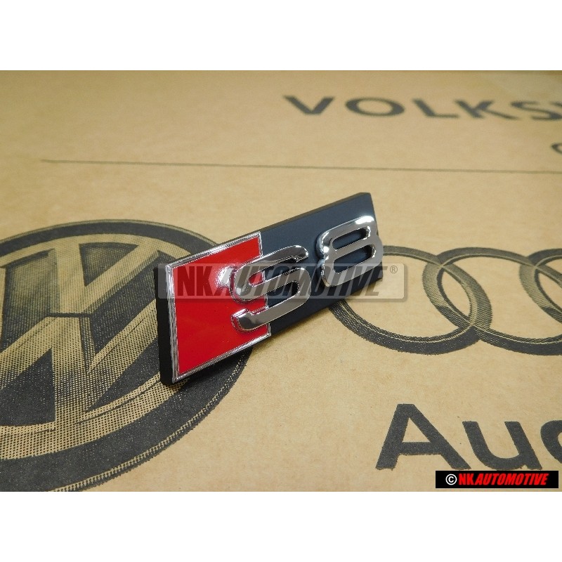 Audi Original S8 Vorne Kühlergrill Emblem Schriftzug - 4E0853740