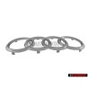 Audi Original Ringe Vorne Kühlergrill Emblem Logo Zeichen Chrom - 4H0853605C 2ZZ