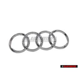 Audi Original Ringe Vorne Kühlergrill Emblem Logo Zeichen Chrom - 4H0853605C 2ZZ