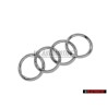 Audi Original Ringe Vorne Kühlergrill Emblem Logo Zeichen Chrom - 4H0853605C 2ZZ