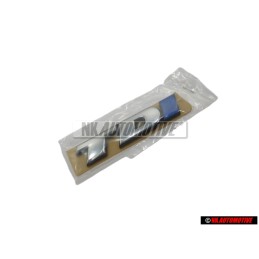 VW Original TDI Hinten Schriftzug Emblem Logo Chrom Blau - 7D0853675C HCE