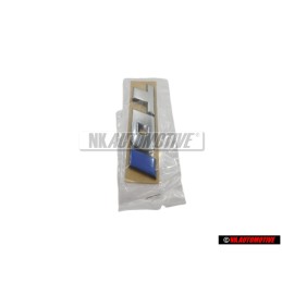 VW Original TDI Hinten Schriftzug Emblem Logo Chrom Blau - 7D0853675C HCE