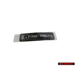 VW Original Typschild - 1C0000279