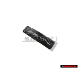 VW Original Typschild - 1C0000279