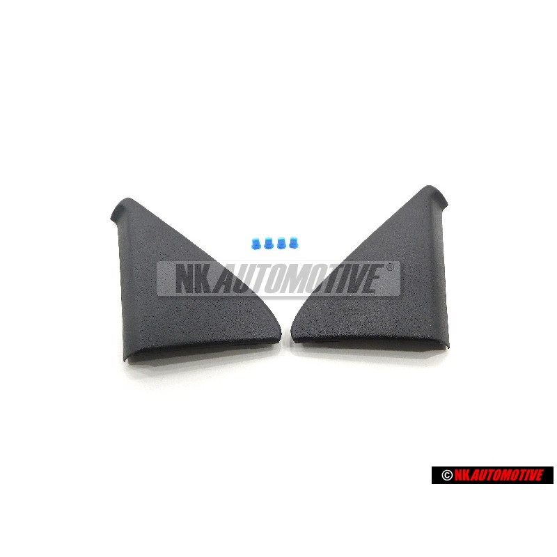 VW Original Satz Blende Spiegeldreieck Innen Links & Rechts w/clips - Golf 2