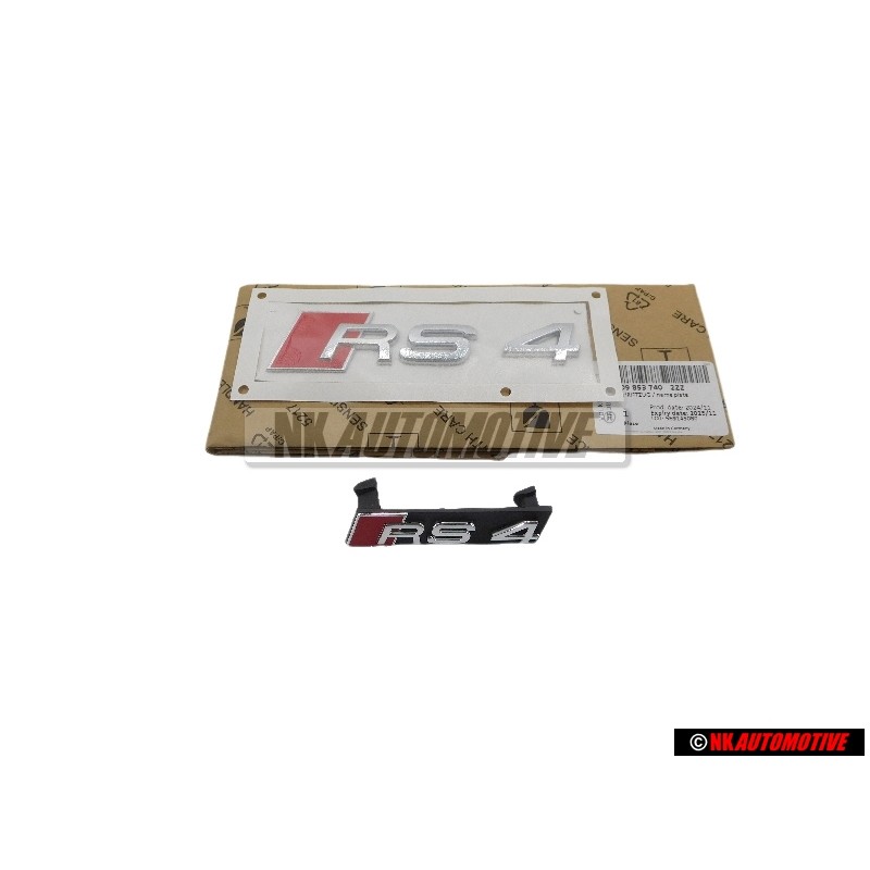 Audi Original SET Zeichen Logo Schriftzug Emblem Vorne & Hinten - RS4 B7 (8E)