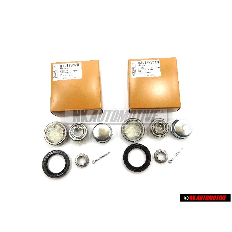 2x VW Original Radlager Mit Montage- Teilen - 191598625