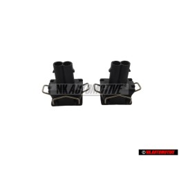 2x VW Original Flachkontaktgehäuse Mit Dichtung - 357972752
