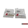 2x Audi Original S-LINE Seite Schriftzug Emblem Logo Chrom Rot - 8N0853601A