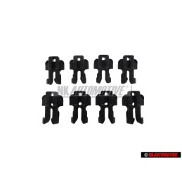 8x Audi Original Clip Halte Klammer Fensterschachtabdichtung - 811853329E