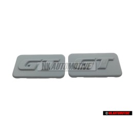 2x VW Original PASSAT GT Seite Schriftzug Emblem Logo PrimeRot - 357853688B GRU