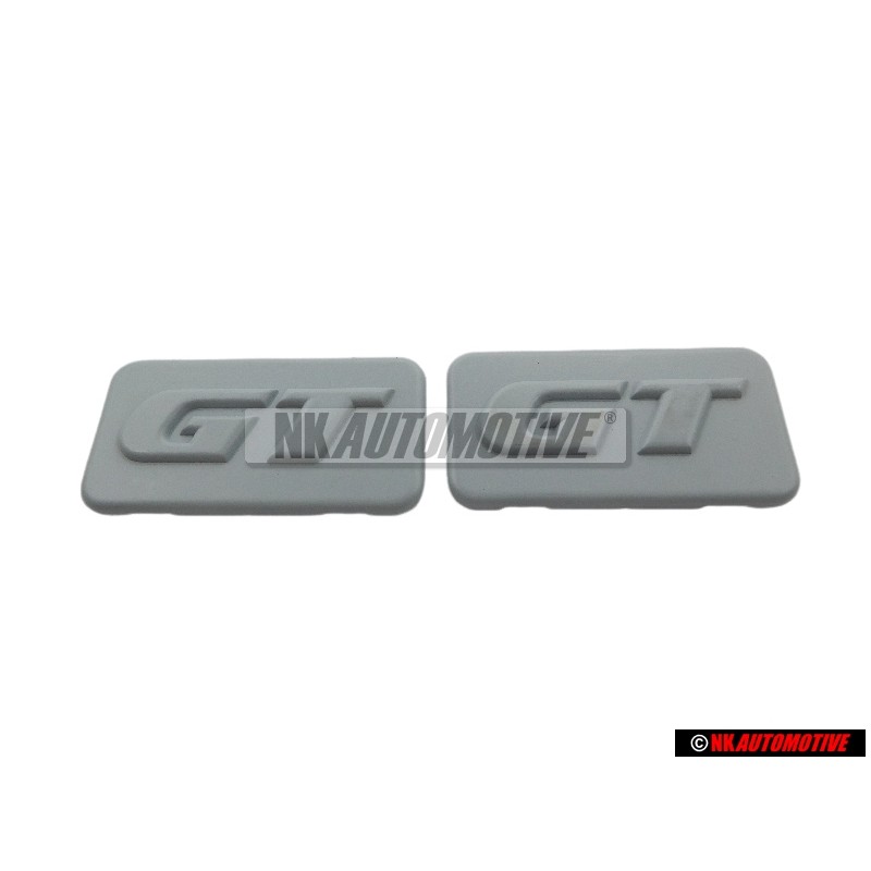 2x VW Original PASSAT GT Seite Schriftzug Emblem Logo PrimeRot - 357853688B GRU