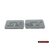2x VW Original PASSAT GT Seite Schriftzug Emblem Logo PrimeRot - 357853688B GRU