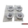 4x VW Original Radzierkappe Chrom - 1H0601149S FED