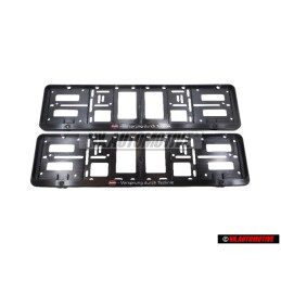 2x Audi Original Kennzeichenhalter Vorsprung Durch Technik - A16-2285