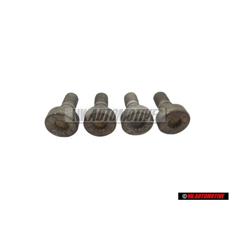 4x VW Original Zylinderschraube Mit Innen- Vielzahnkopf - N 90321602