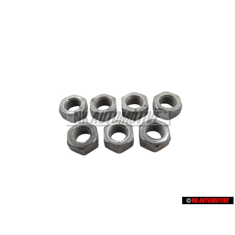 7x VW Original Sechskantmutter - N 0110088