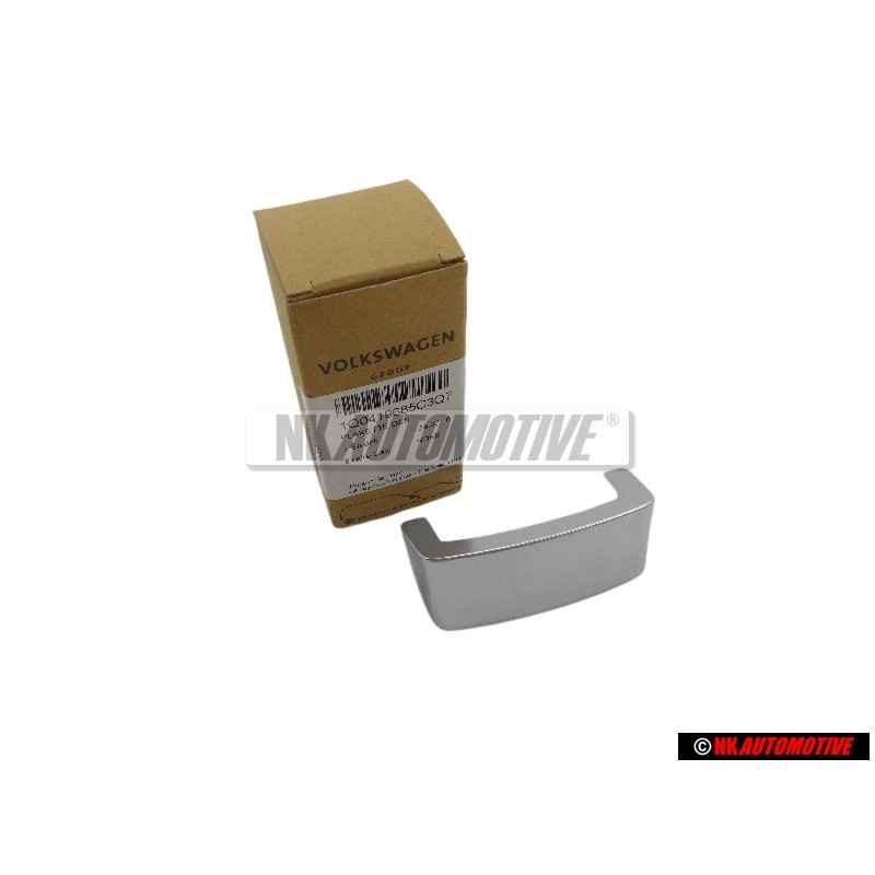 VW Original Schriftzug Emblem Logo für Lenkrad Aluminium - 1Q0419685C 3Q7