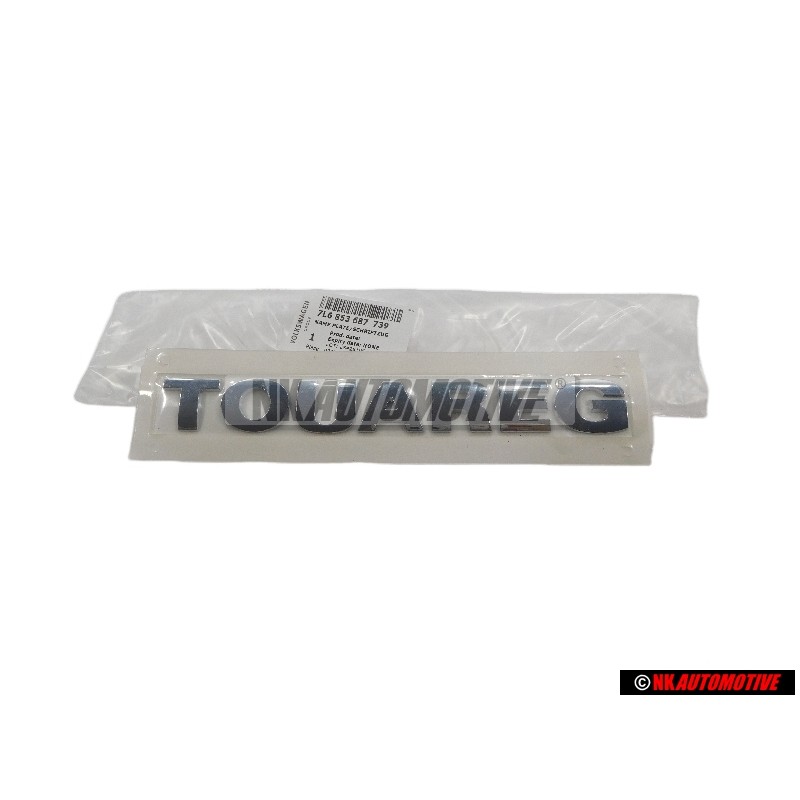 VW Original TOUAREG Hinten Schriftzug Emblem Logo - 7L6853687 739