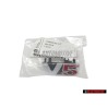 VW Original V5 Vorne Kühlergrill Emblem Schriftzug Chrom Rot - 1J5853679D GQF