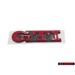 VW Original GTI Hinten Schriftzug Emblem Logo Rot Golf 3 - 1H6853687AJQN5