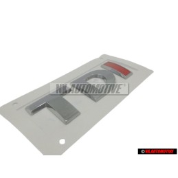 VW Original TDI Hinten Schriftzug Emblem Logo Chrom Rot - 2H0853675B GQF