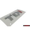 VW Original TDI Hinten Schriftzug Emblem Logo Chrom Rot - 2H0853675B GQF