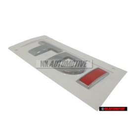 VW Original TDI Hinten Schriftzug Emblem Logo Chrom Rot - 2H0853675B GQF