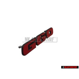 VW Original G60 Vorne Kühlergrill Emblem Schriftzug Rot - 535853679 QN5