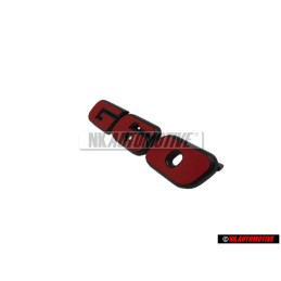 VW Original G60 Vorne Kühlergrill Emblem Schriftzug Rot - 535853679 QN5