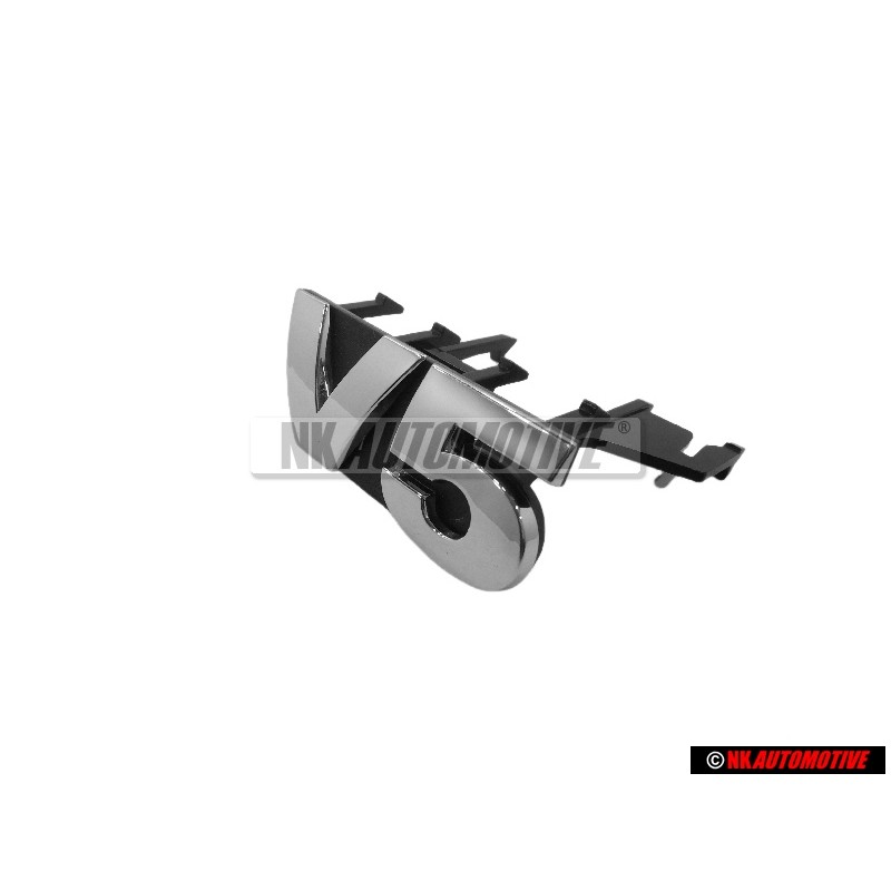VW Original V5 Vorne Kühlergrill Emblem Schriftzug Chrom - 1J6853679 FDY