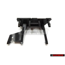 VW Original V5 Vorne Kühlergrill Emblem Schriftzug Chrom Rot - 1J6853679F GQF