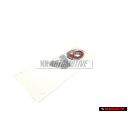 VW Original V6 Hinten Schriftzug Emblem Logo Chrom Rot Golf 4 - 1J0853675AAGQF
