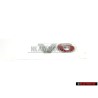 VW Original V6 Hinten Schriftzug Emblem Logo Chrom Rot Golf 4 - 1J0853675AAGQF