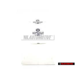 VW Original V6 Hinten Schriftzug Emblem Logo Chrom Rot Golf 4 - 1J0853675AAGQF
