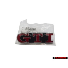 VW Original Golf 7 GTI Vorne Kühlergrill Emblem Schriftzug Rot - 5G0853679P WYR