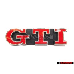 VW Original Golf 7 GTI Vorne Kühlergrill Emblem Schriftzug Rot - 5G0853679P WYR