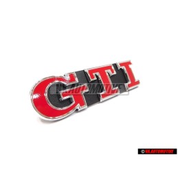 VW Original Golf 7 GTI Vorne Kühlergrill Emblem Schriftzug Rot - 5G0853679P WYR