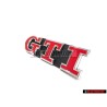 VW Original Golf 7 GTI Vorne Kühlergrill Emblem Schriftzug Rot - 5G0853679P WYR