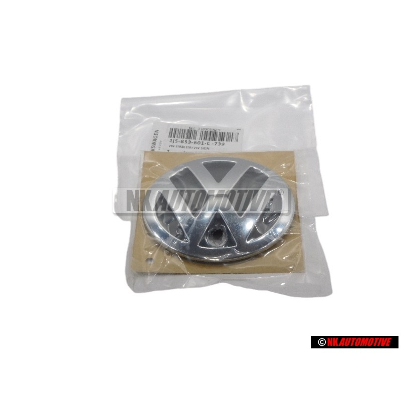 VW Original Hinten Emblem Logo Zeichen Chrom - 1J5853601C 739