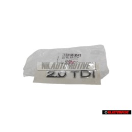 VW Original 2.0 TDI Hinten Schriftzug Emblem Logo Chrom - 3C0853675E 739