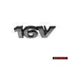 VW Original 16V Vorne Kühlergrill Emblem Schriftzug Chrom - 6N0853679 Z10