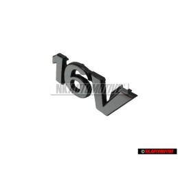 VW Original 16V Vorne Kühlergrill Emblem Schriftzug Chrom - 6N0853679 Z10
