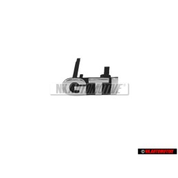 VW Original GTI Vorne Kühlergrill Emblem Schriftzug Chrom - 6E0853679D PWV
