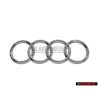 Audi Original Ringe Hinten Schriftzug Emblem Logo Zeichen Chrom - 443853742 2ZZ