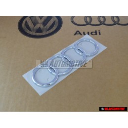 Audi Original Ringe Hinten Schriftzug Emblem Logo Zeichen Chrom - 443853742 2ZZ