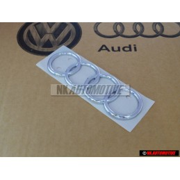Audi Original Ringe Hinten Schriftzug Emblem Logo Zeichen Chrom - 443853742 2ZZ