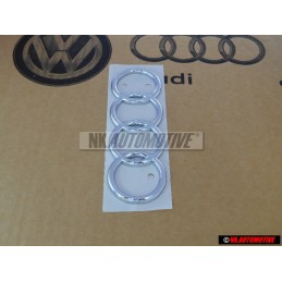 Audi Original Ringe Hinten Schriftzug Emblem Logo Zeichen Chrom - 443853742 2ZZ