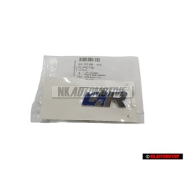 VW Original R LINE Seite Schriftzug Emblem Logo Chrom Blau - 5N0853688 HCE