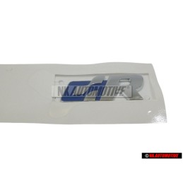 VW Original R LINE Seite Schriftzug Emblem Logo Chrom Blau - 5N0853688 HCE